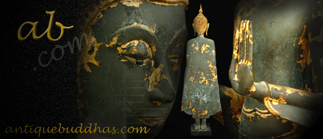 Extremely Rare 18C Bronze Thai Ayuttaya Buddha #0002-1R
