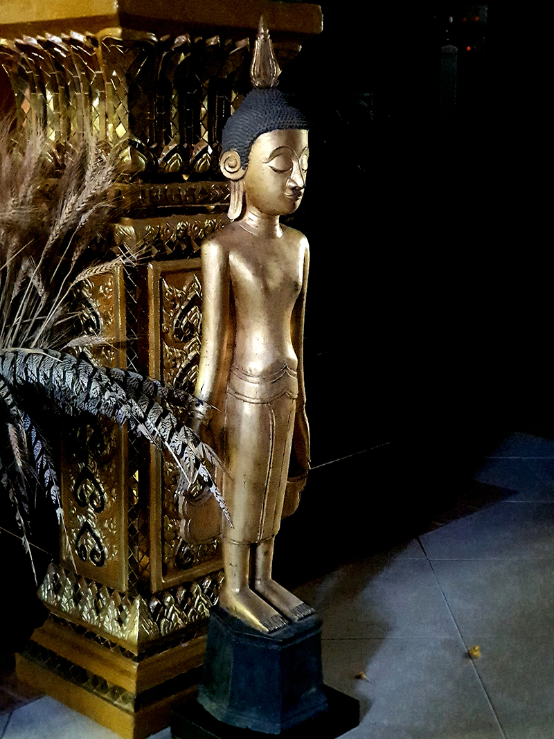 Rare Late 18C Bronze Shan Buddha Head #0014-1