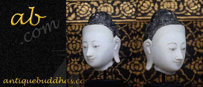 Late 19C Alabaster Mandalay Burma Buddha #022_1S