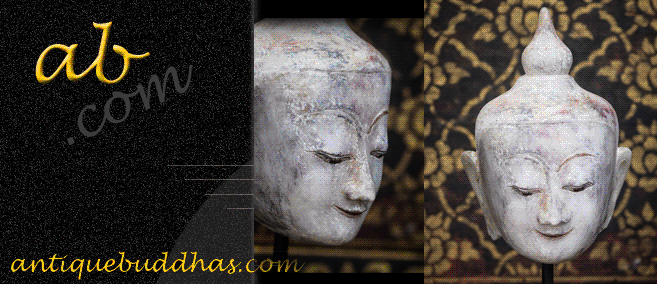 17C Alabaster Ava Burma Buddha Head #023-1S