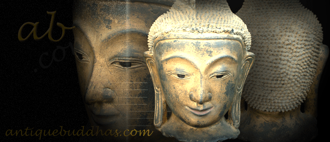 Beautiful Late 19C Shan Burmese Buddha Head #031-2S