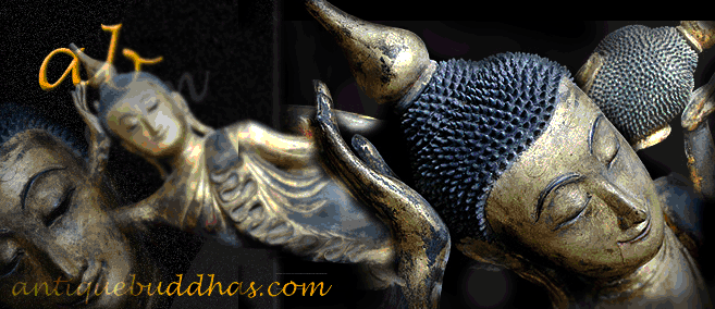 Extremely Rare 19C Reclining Mandalay Burmese Buddha #046-2 n- View Photo