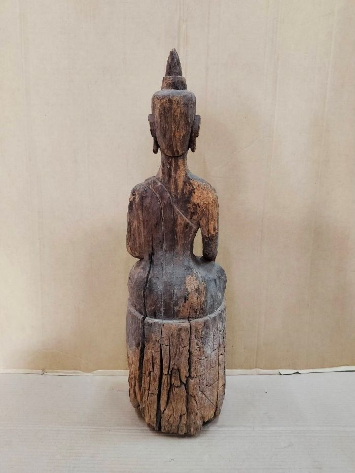 Extremely Rare 18C Reclining Ava Buddha #054-2