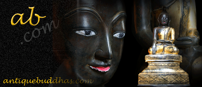 Extremely Rare 19C Wood Burma Shan Buddha