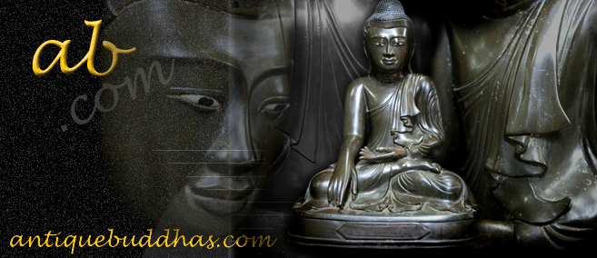 19C Bronze Mandalay Buddha