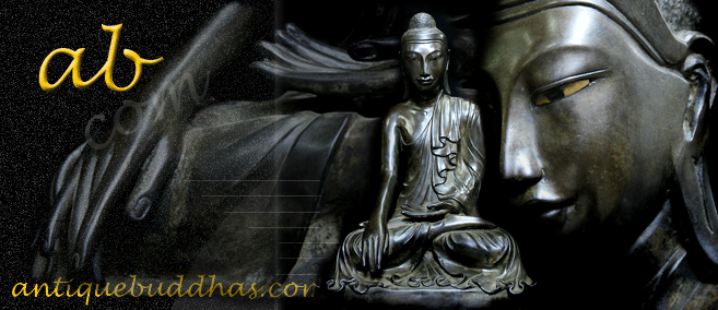 Early 19C Bronze Mandalay Buddha -061-2