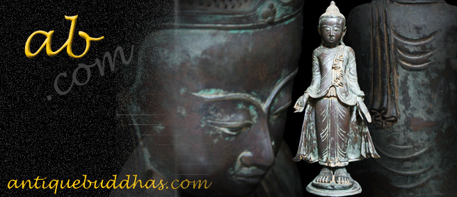 19C Bronze Burma Mandalay Buddha #064-2
