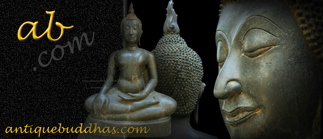 Extremely Rare 19C Bronze Thai ChiangsaenBuddha #077-2