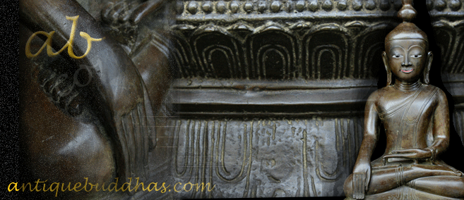 Extremely Rare Early 18C Bronze Burma Shan Buddha