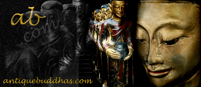 19C Burmese Wood Buddhist Monks Set #090-2 19C Burmese Wood Buddhist Monks Set #090-2
