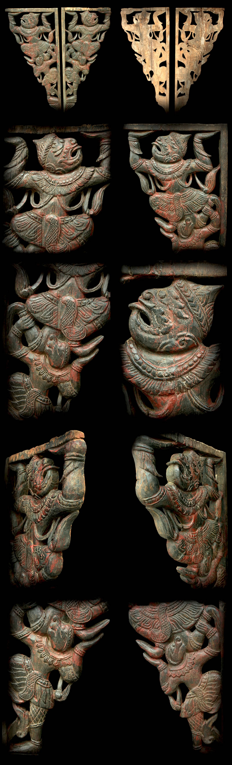 Thai woodcarving temple decoration from Lanna.