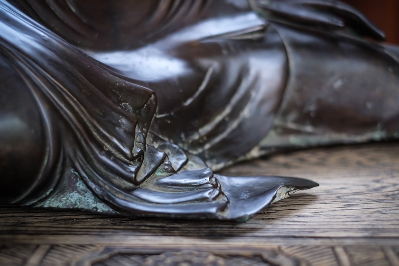 Fantastic 19C Bronze Burma Mandalay Buddha #BB13