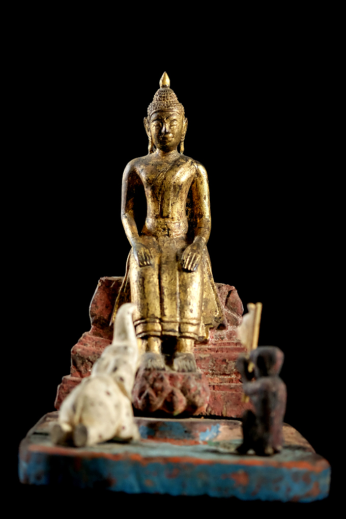 Extremely Rare 19C Thai Lanna Buddha # A052