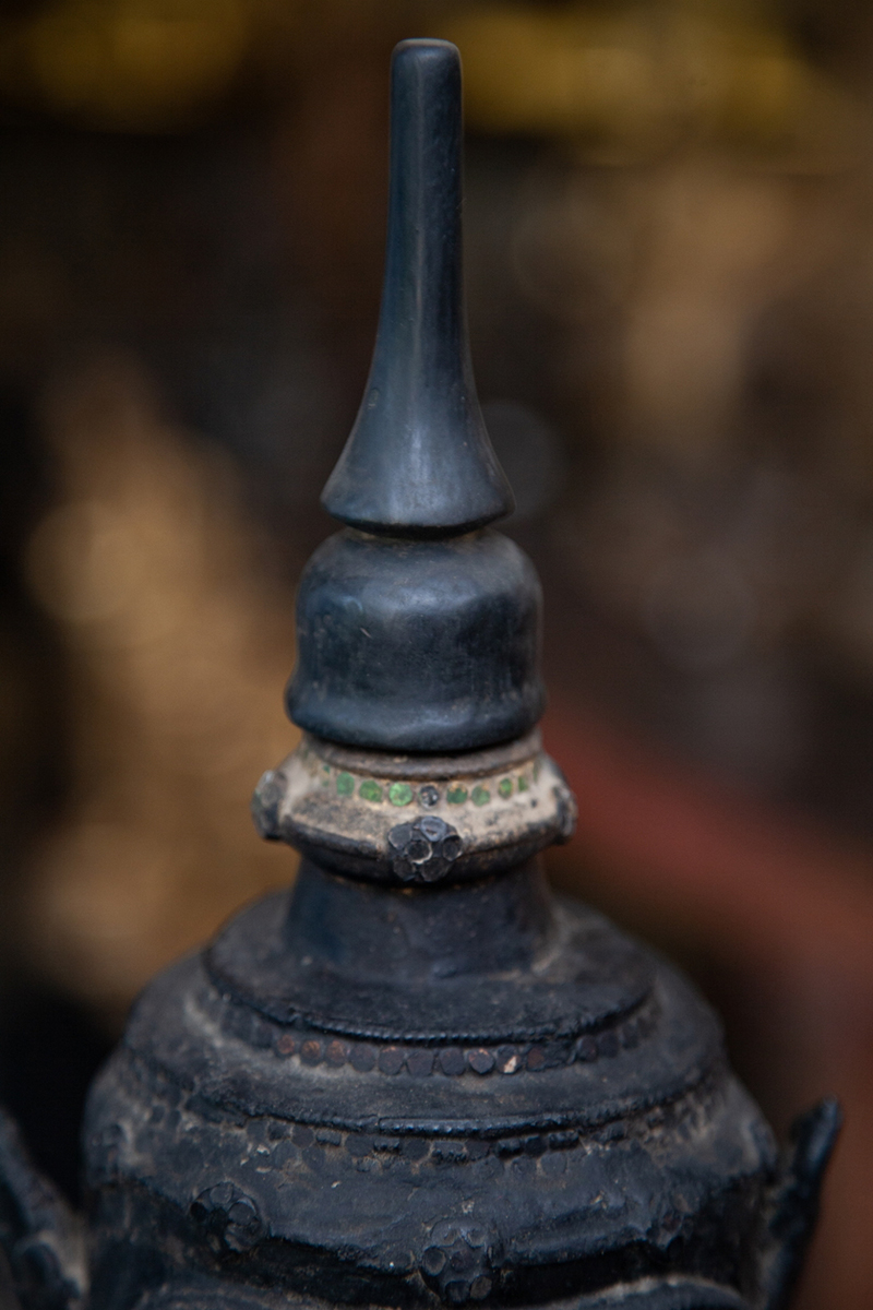 Extremely Rare 19C Wood Thai Lanna Buddha #109-2