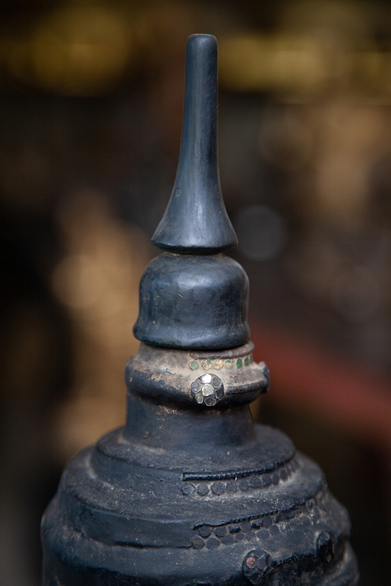 Extremely Rare 19C Wood Thai Lanna Buddha #109-2