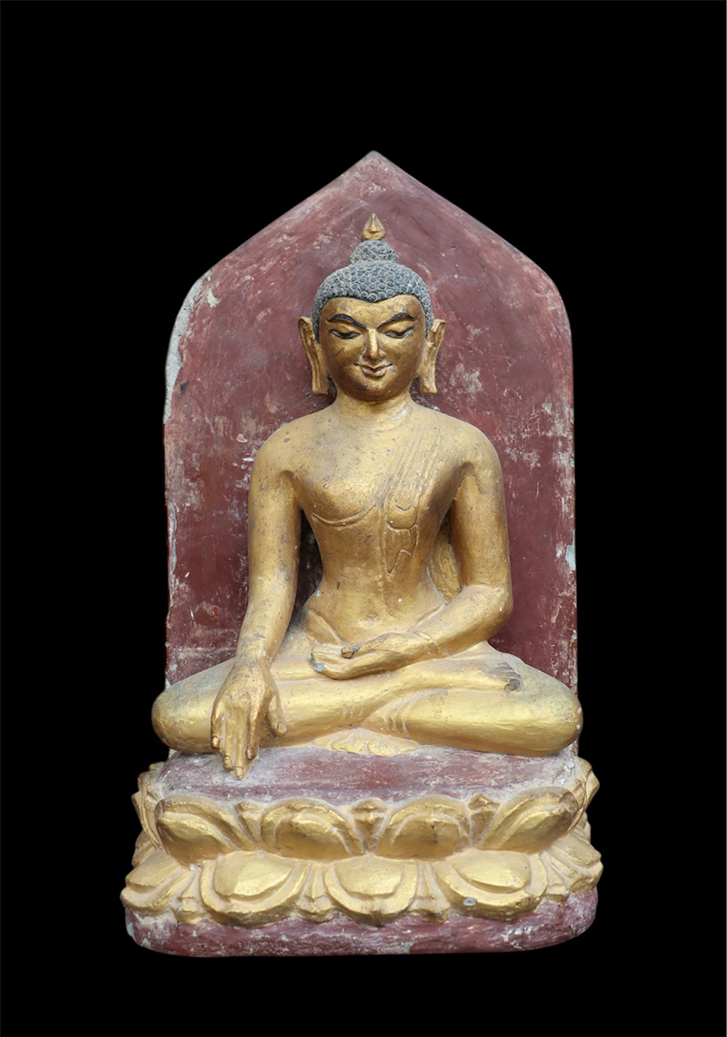 Early 19C Pair of Thai Temple Buddhist Scriptures #CA1014