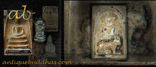 Rare 19C Thai Amulet Buddha #11