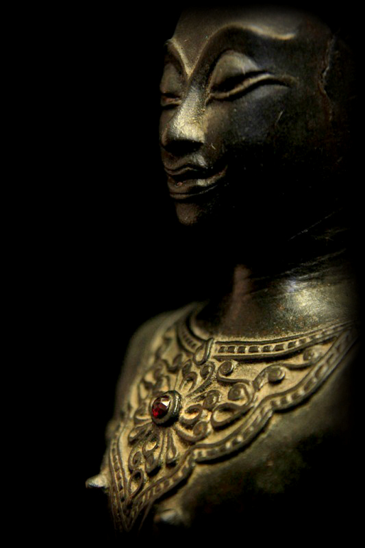 Extremely Rare Early 18C Bronze Ayuttaya Thai Buddha # BB122