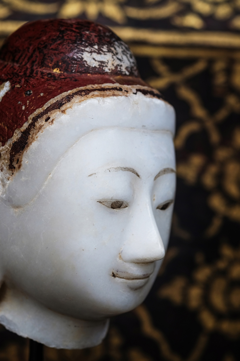 #alabasterbuddhahead #buddhahead #stinebuddhahead #buddhahead #antiquebuddhas #antiquebuddha