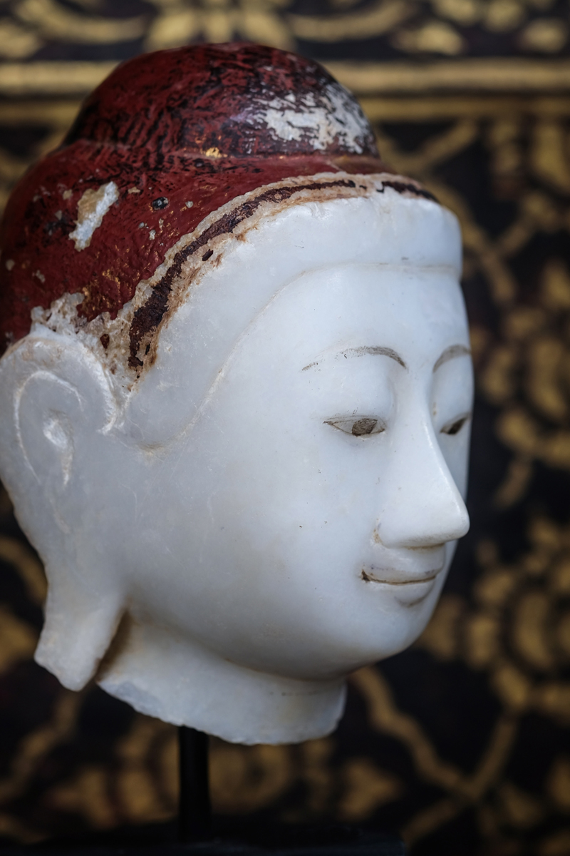 #alabasterbuddhahead #buddhahead #stinebuddhahead #buddhahead #antiquebuddhas #antiquebuddha