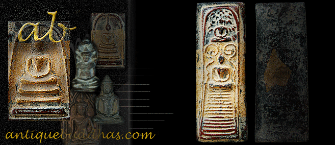 Rare 19C Thai Amulet Buddha #16
