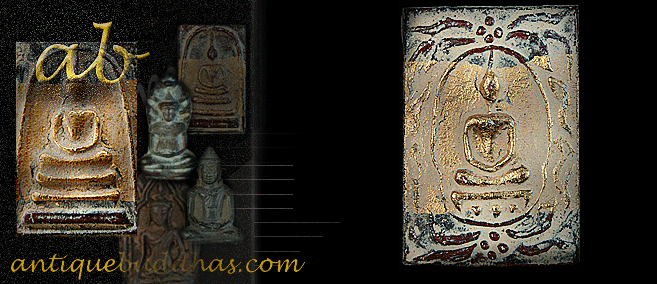 Rare 19C Thai Amulet Buddha #17