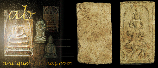 Rare 19C Thai Amulet Buddha #17