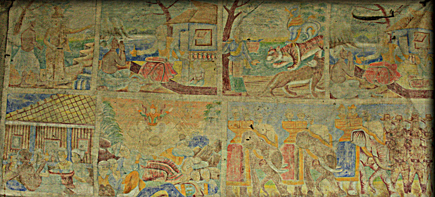 50 Year Old Painting From Burmese Temple