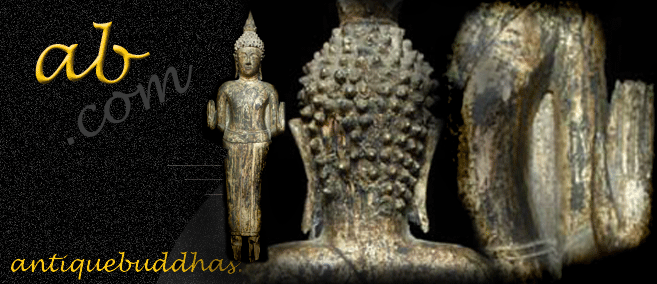 Extremely Rare 19C Standing Thai Lanna Buddha #003-1