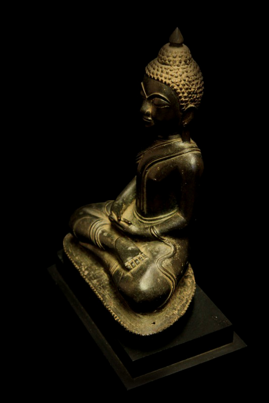 Extremely Rare Early 17C Bronze Ayuttaya Thai Buddha # BB127