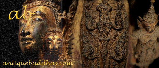 Extremely Rare 19C Bronze Rattanakosin Thai Buddha #BB46