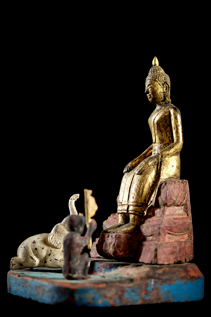 Extremely Rare 19C Thai Lanna Buddha # A052