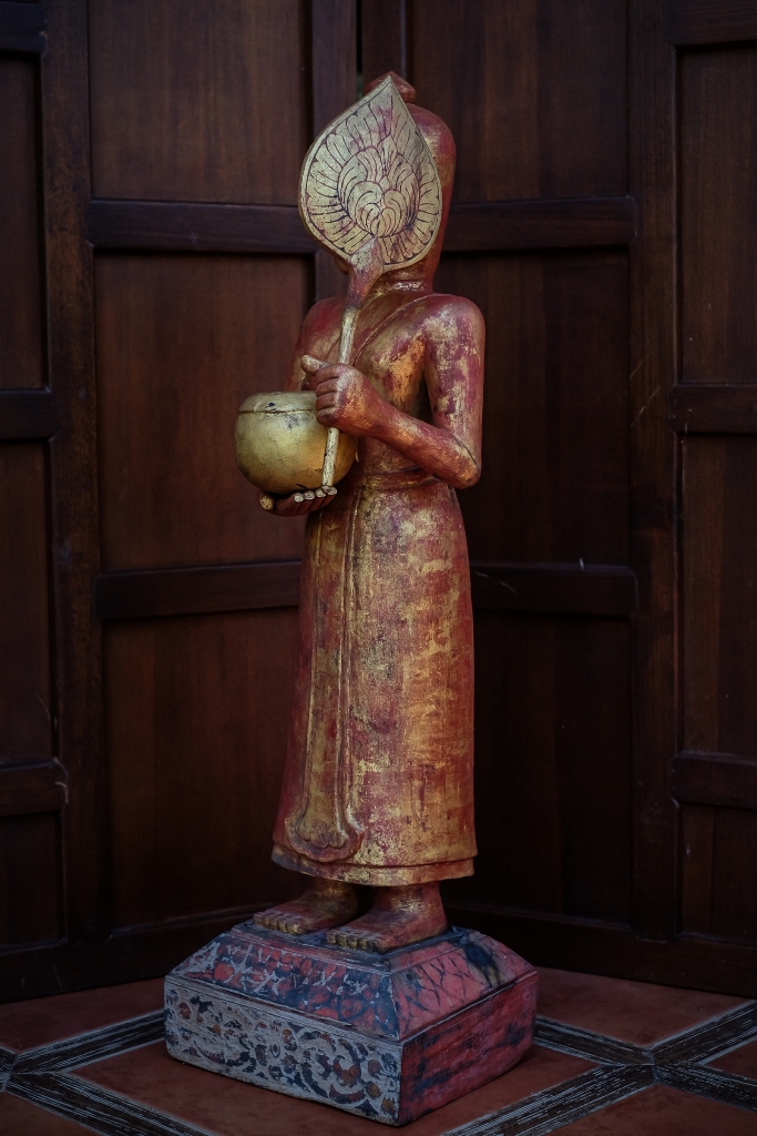 Extremely Rare 19C Wood Mandalay Monk #CA1012