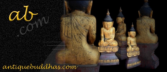 Rare 18C Wood Shan Burma Buddha #CA1031