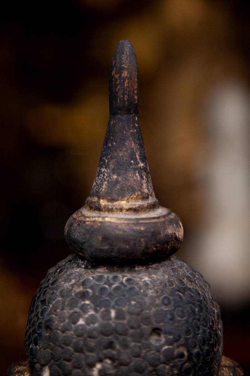 Extremely Rare 18C Crown Shan Burmese Buddha #BB085