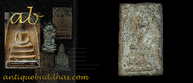 Rare 19C Thai Amulet Buddha #17