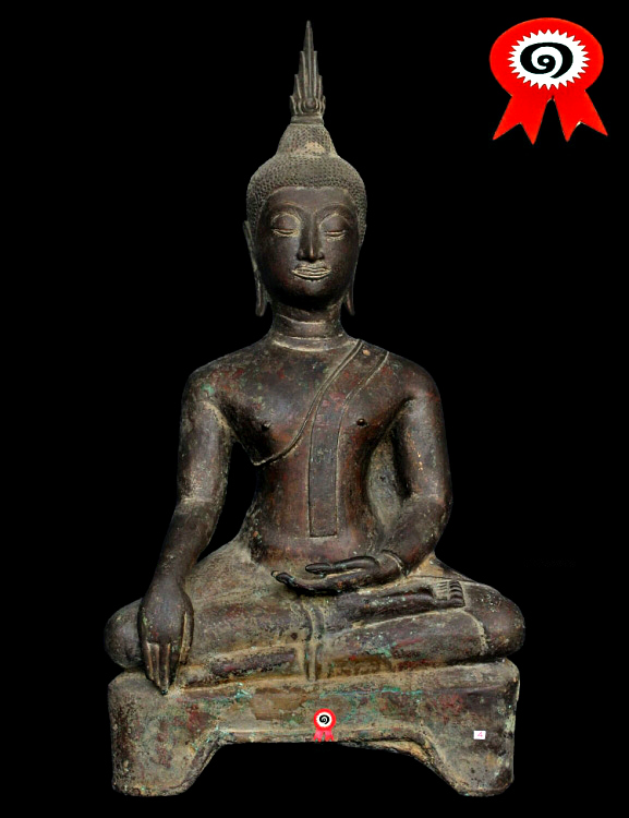 Extremely Rare 18C Wood Sitting Shan Buddha #A088
