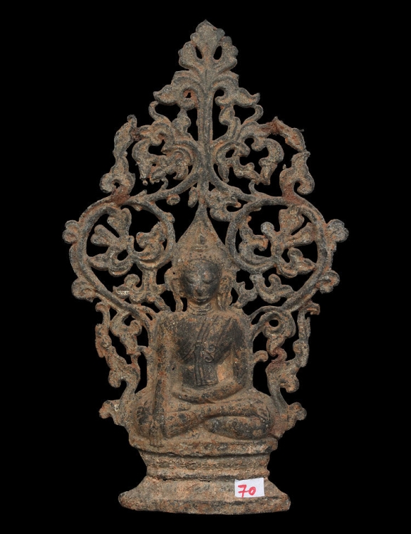 Rare 19C Thai Amulet Buddha #16