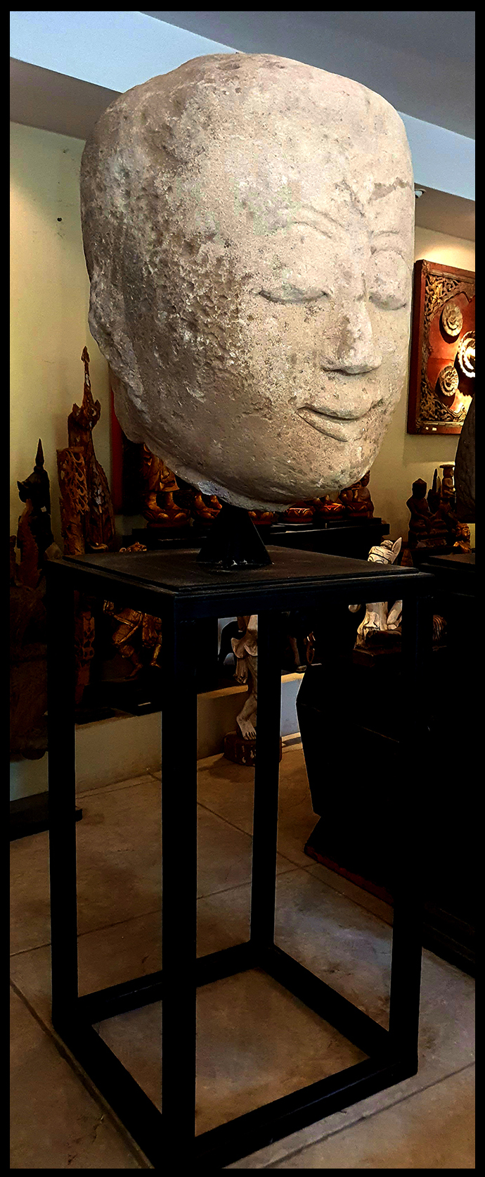 #buddhahead #earlebuddhahead #sandstonebuddhahead #stonebuddhahead #antiquebuddhas #antiquebuddha