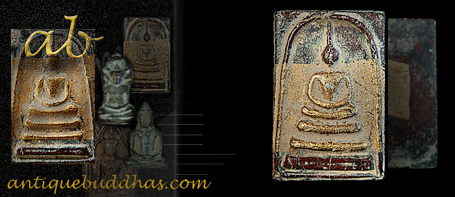 Rare 19C Thai Amulet Buddha #21