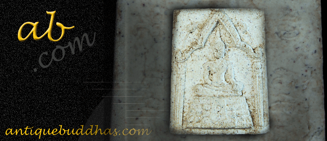 Rare 19C Thai Amulet Buddha #26