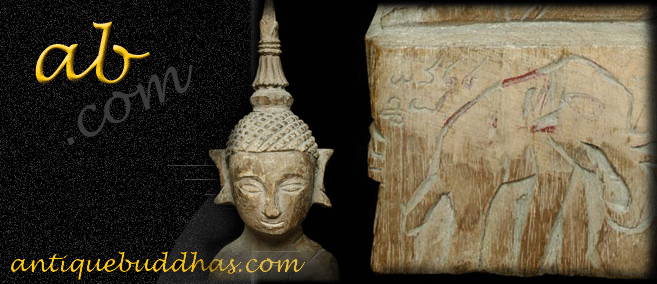 Extremely Rare 19C Wood Thai Lanna Buddha #29