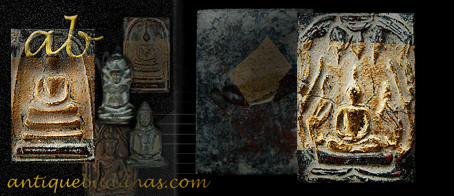 Rare 19C Thai Amulet Buddha #17