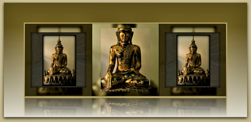 Extremely Rare 18C Crown Shan Burmese Buddha #BB085