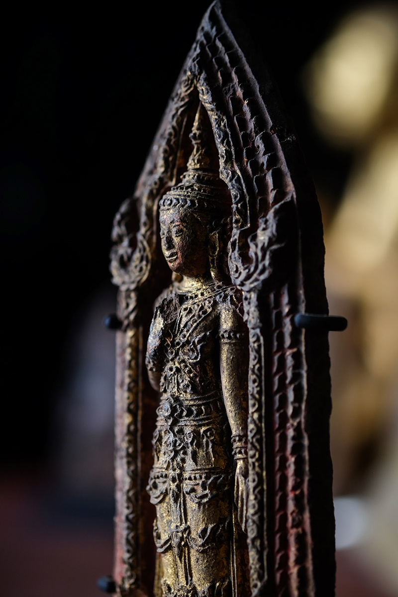 Extremely Rare 18C Alabaster Mandalay Burma Buddha #DG002