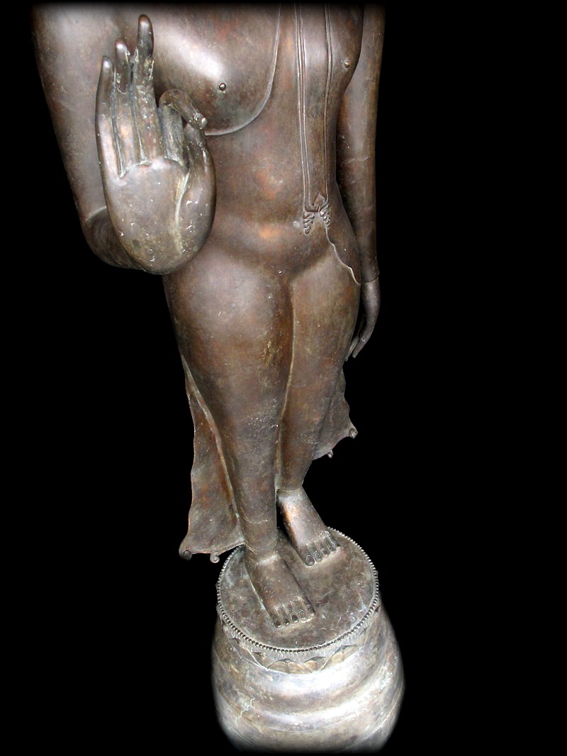 Extremely Rare Early 18C Bronze Sukolthai Buddha # CA1045