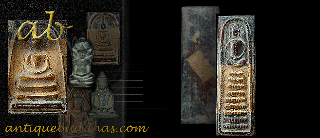 Rare 19C Thai Amulet Buddha #17