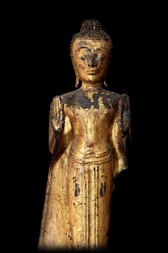 Extremely Rare 17C Ayuttaya Thai Buddha #BB206