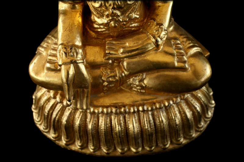 Extremely Rare 19C Wood Naga Burma Buddha #BB074