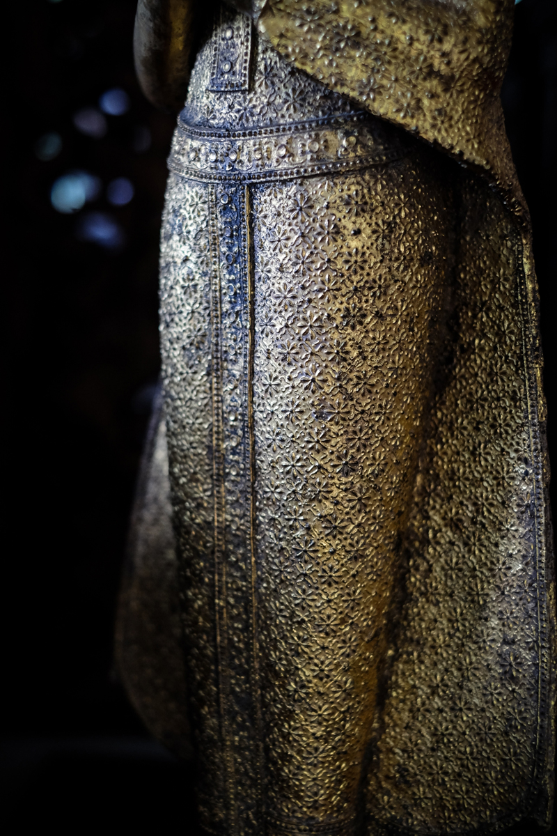 Beautiful Pair Of 19C Thai Buddhist Monks #BB126